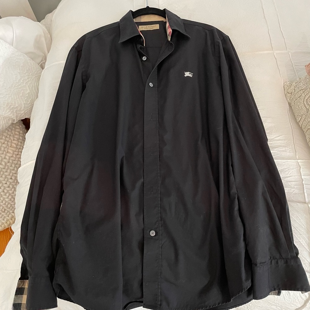 Burberry Stretch Cotton Button Up